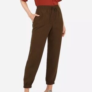 Express Mid-Rise Drawstring Utility Green‎ Jogger Pant Women's Size Medium